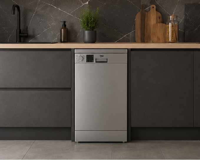 DVS05024X Beko lavastoviglie classe E 10 coperti 45cm libera installazione inox