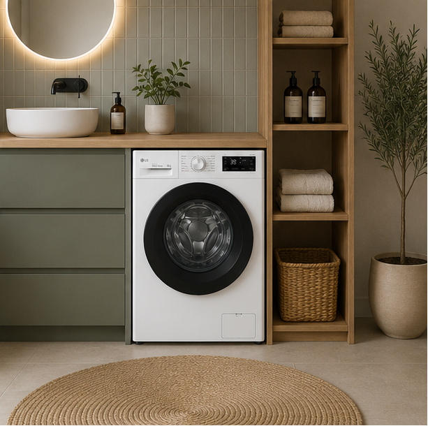 F4NA10S8NWK LG lavatrice classe A 8kg 1350 giri slim libera installazione bianca