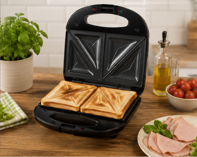 DPMTXS083A DPM piastra elettrica Snack Break 750W antiaderente salva spazio