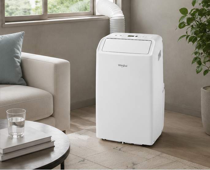 PACF212CO Whirlpool condizionatore portatile classe A 12000 BTU bianco (SG)