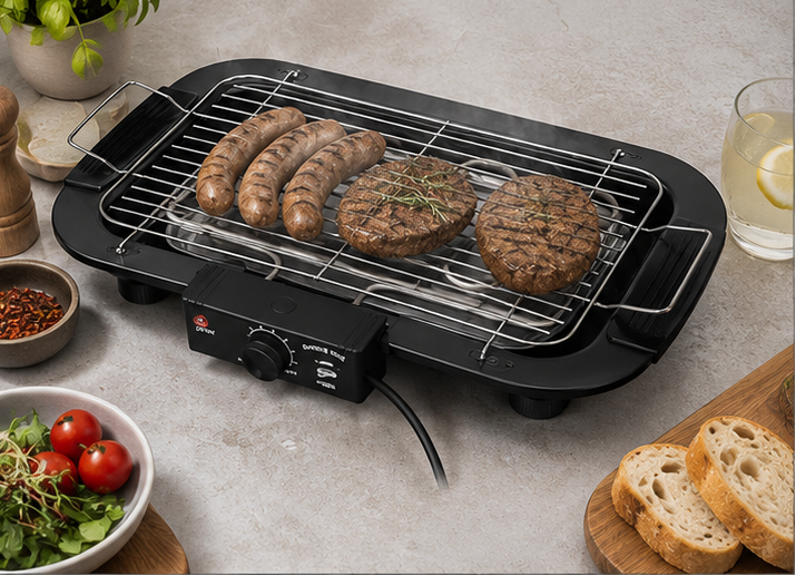 DPM301F DPM barbecue elettrico 2000W doppia griglia acciaio da tavolo