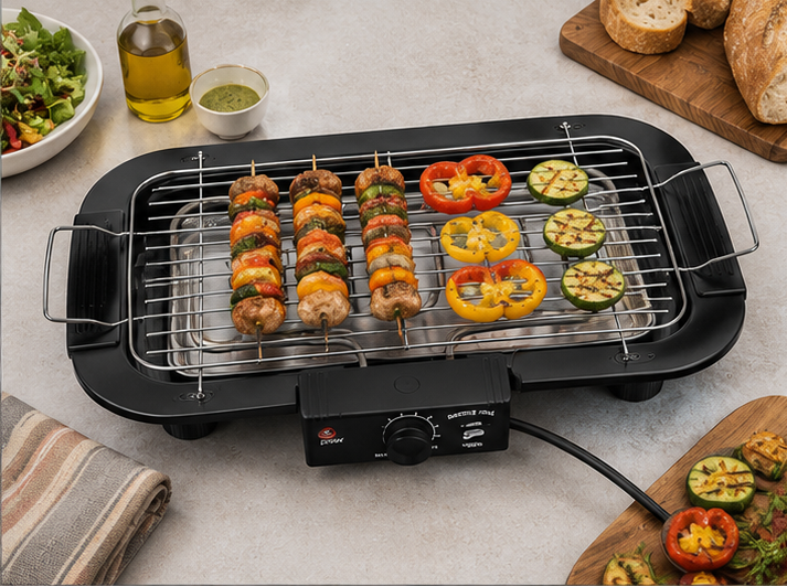 DPM301F DPM barbecue elettrico 2000W doppia griglia acciaio da tavolo