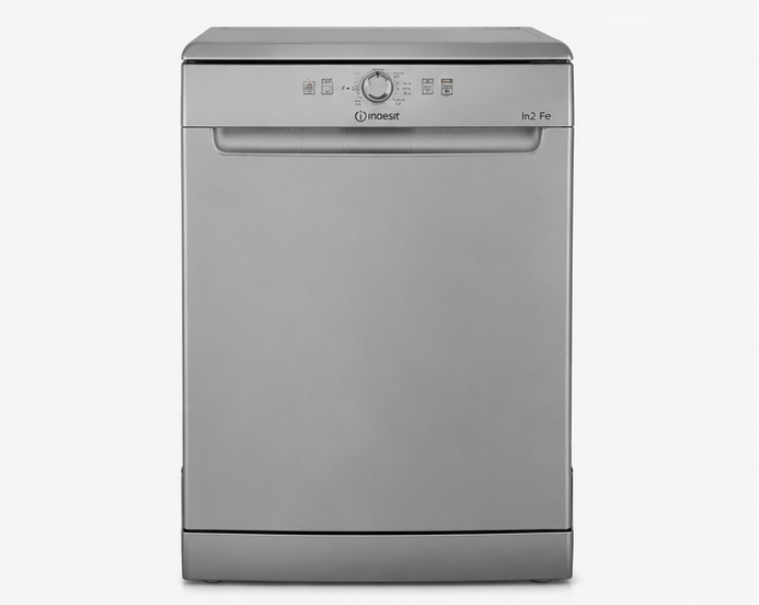 IN2FE14CNP80S Indesit lavastoviglie classe E 14 coperti 60cm/L silver