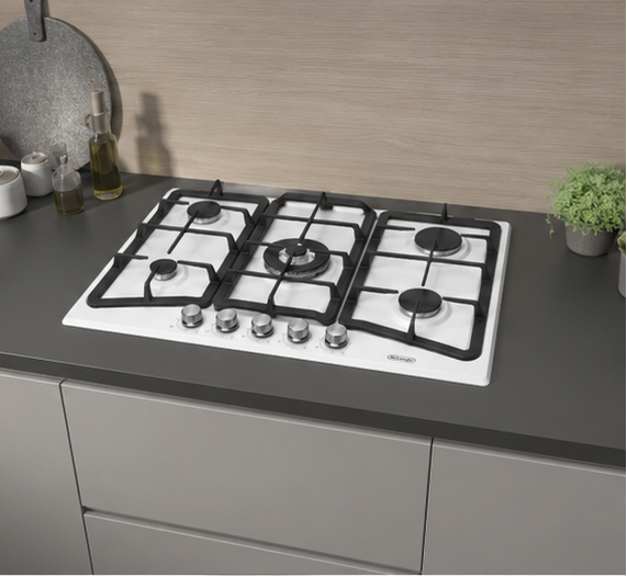 PFB57GH De Longhi piano cottura 5 Fuochi 70 cm Gas