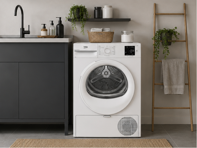 BMTR38W Beko asciugatrice a pompa di calore classe D 8kg bianco