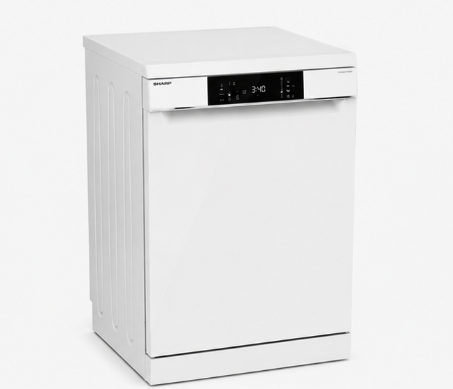 QWNA1DF45EW Sharp lavastoviglie classe E 15 coperti 60cm libera installazione bianca