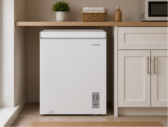 RCC197WH2 Comfee' congelatore classe E 142LT a pozzetto 85cm/h bianco