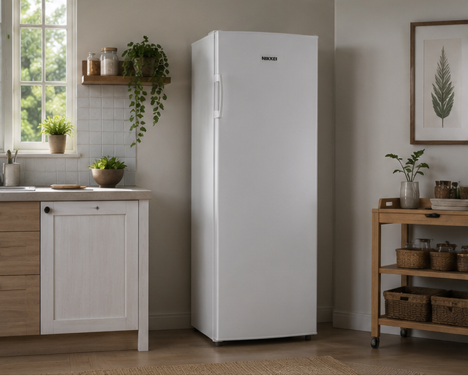 NKS235 Nikkei congelatore classe F 247LT 60cm/L verticale statico bianco