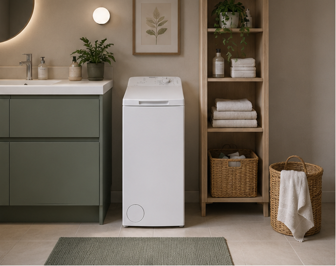 BTWL60400IT Indesit lavatrice classe C 6kg 1000 giri carica dall’alto bianca