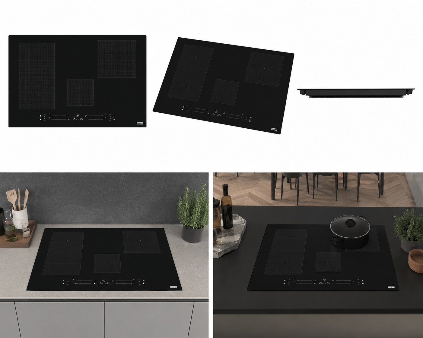 FKFMA804IFBK Franke piano cottura 77 cm 4 fuochi elettrico