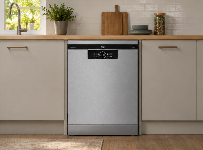 BDFN36653XC Beko lavastoviglie classe B 16 coperti 60cm libera installazione Pearl Inox
