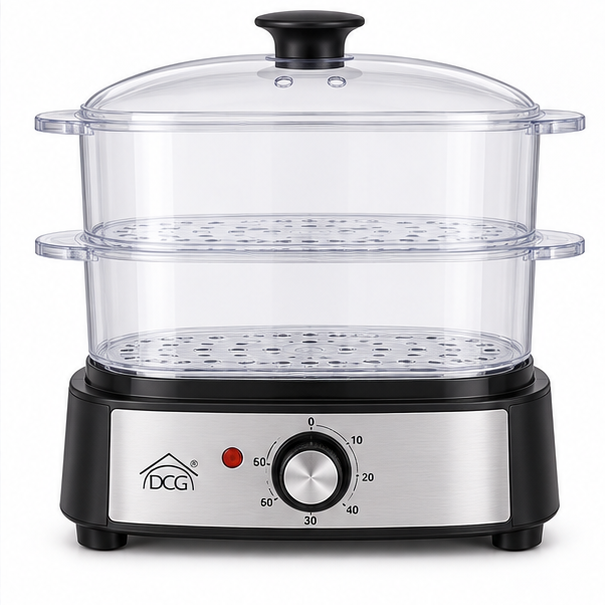 DCGDG2334 DCG Vaporiera elettrica 2 cestelli 600W, foto 1