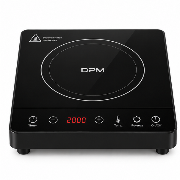 DPM15F DPM piano cottura a induzione singolo 2000W nero, foto 1