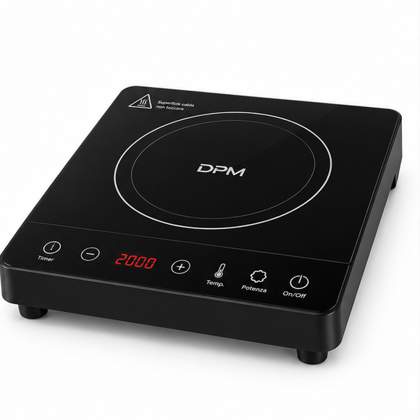 DPM15F DPM piano cottura a induzione singolo 2000W nero, foto 2