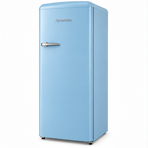 MAMBO2401LB Pyramidea frigorifero monoporta classe E 218L ventilato azzurro, foto 2
