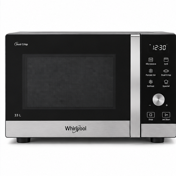 MWP338SB Whirlpool Forno a microonde 33L Dual Crisp con grill, foto 1