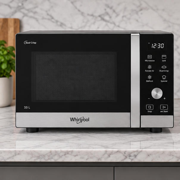 MWP338SB Whirlpool Forno a microonde 33L Dual Crisp con grill, foto 3