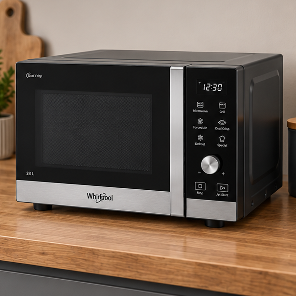 MWP338SB Whirlpool Forno a microonde 33L Dual Crisp con grill, foto 4