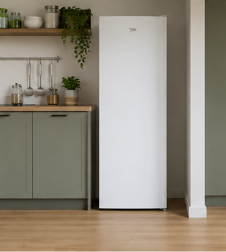 RSSE265K40WN Beko frigo monoporta classe E 252LT 54cm statico 145cm/h bianco