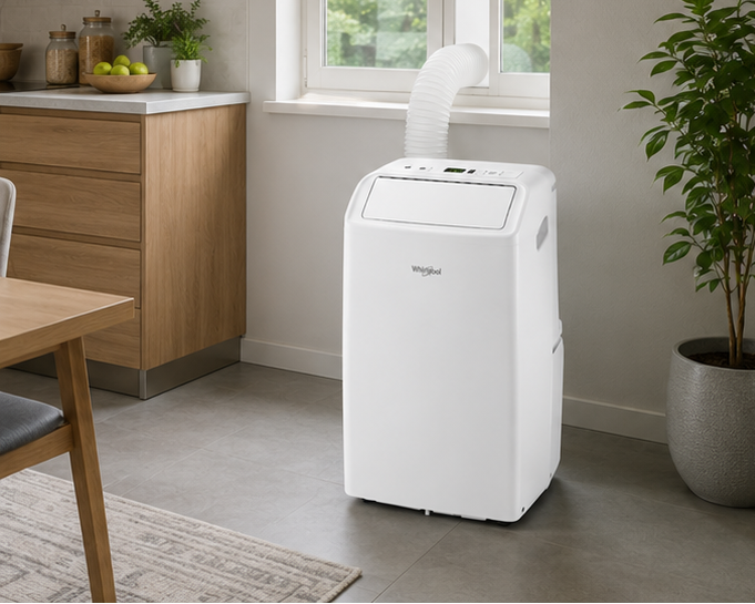 PACF29CO Whirlpool condizionatore portatile classe A 9000 BTU solo freddo bianco (SG)