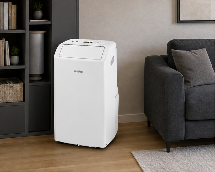 PACF29CO Whirlpool condizionatore portatile classe A 9000 BTU solo freddo bianco (SG)