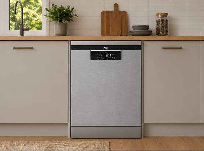 BDFN26646XC Beko lavastoviglie classe C 16 coperti 60cm libera installazione Pearl Inox