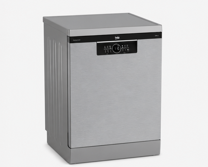 BDFN26646XC Beko lavastoviglie classe C 16 coperti 60cm libera installazione Pearl Inox