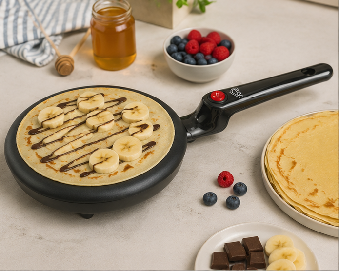 DCGCM5750 DCG crepe maker 900W piastra antiaderente 20cm