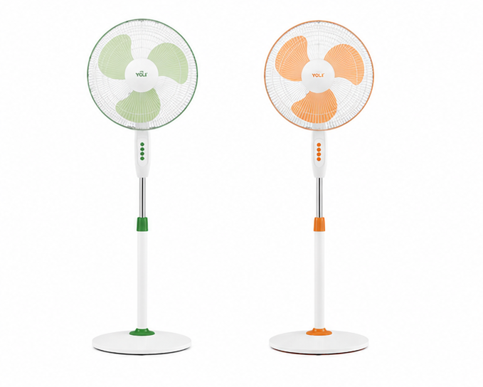 DCGVE1670 DCG ventilatore a piantana 50W 40cm 3 velocità arancione e verde (SG)