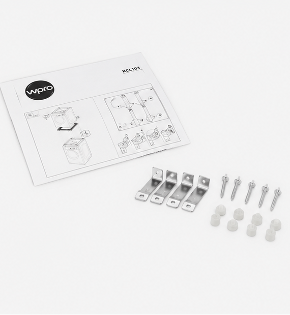 Whirlpool/WPRO kit sovrapposizione universale lavatrice asciugatrice 60x60 cm WH484000008881