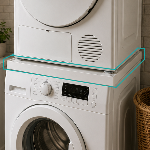 Whirlpool/WPRO kit sovrapposizione universale lavatrice asciugatrice 60x60 cm WH484000008881