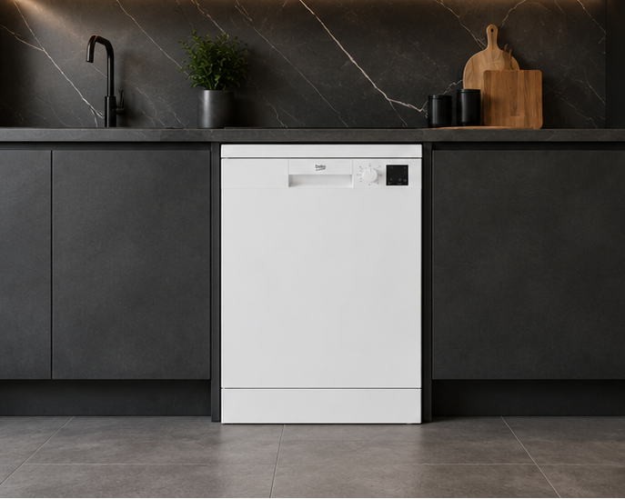 DVN05320W Beko lavastoviglie classe E 13 coperti 60cm libera installazione bianca