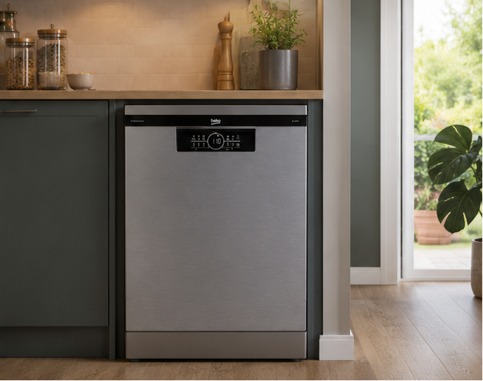 BDFN36640XC Beko lavastoviglie classe C 16 coperti 60cm libera installazione Pearl Inox