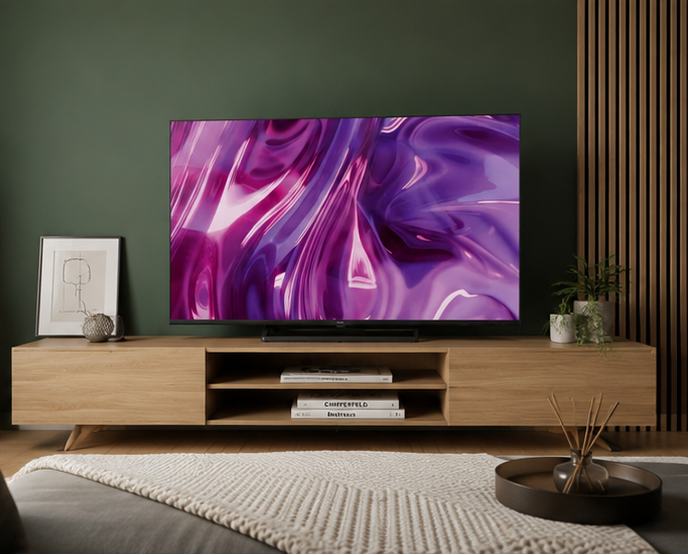 H32S80EFX Haier TV 32 pollici Full HD QLED Smart Google TV classe F nero (P)