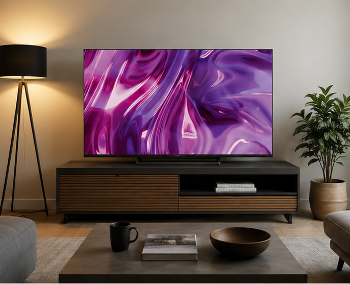 H32S80EFX Haier TV 32 pollici Full HD QLED Smart Google TV classe F nero (P)