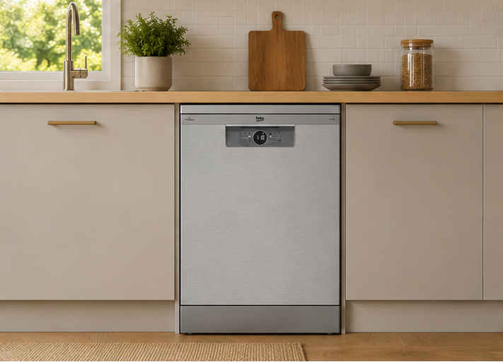 BDFN26430X Beko lavastoviglie classe D 14 coperti 60cm libera installazione Pearl Inox