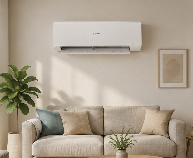 CY09RA Candy condizionatore fisso monosplit inverter 9000 BTU Wi-Fi classe A bianco